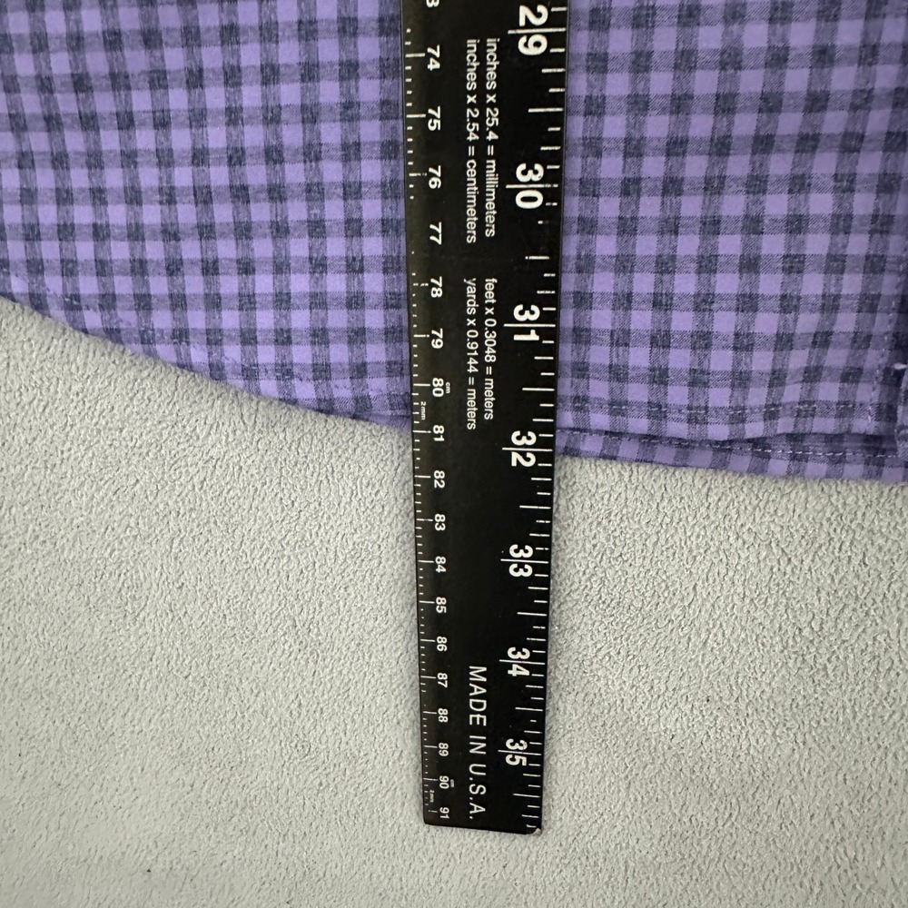 Peter Millar Gingham Check Button Down Shirt Long… - image 8